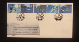 O) 1997 GREAT BRITAIN, WAR PLANES, SQUADRON, ARCHITECTS OF THE AIR, FDC XF - Sonstige & Ohne Zuordnung