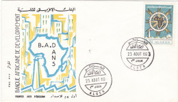 ALGERIE - ALGERIA - BUSTA FDC  -1969 - Algeria (1962-...)