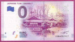 0-Euro ZEBA 2019-1  JAPANSE TUIN - HASSELT - Pruebas Privadas