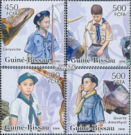 Guinea-Bissau 3391-3394 (kompl. Ausgabe) Postfrisch 2006 Pfadfinder, Dinosaurier, Mineralien - Guinea-Bissau