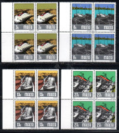 MALTA 1982 SHIPBUILDING AND REPAIRING, TARZNAR SHIPYARDS. ASSEMBLY CANTIERE NAVALE COMPLETE SET SERIE COMPLETA BLOCK MNH - Malte