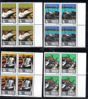 MALTA 1982 SHIPBUILDING AND REPAIRING, TARZNAR SHIPYARDS. ASSEMBLY CANTIERE NAVALE COMPLETE SET SERIE COMPLETA BLOCK MNH - Malte