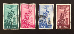 AIR MAIL - 1948 - Capitol Tower (Complete Series) - ITALY STAMPS - 1946-60: Afgestempeld