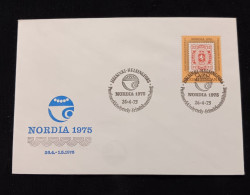 D)1975, FINLAND, FIRST DAY COVER, ISSUE, PHILATELIC EXHIBITION "NORDIA'75", FDC - Altri & Non Classificati