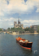 75-PARIS NOTRE DAME ET SQUARE DE L ILE DE FRANCE-N°T1123-F/0037 - Notre Dame De Paris