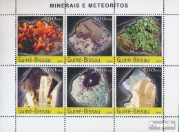 Guinea-Bissau 2804-2809 Kleinbogen (kompl. Ausgabe) Postfrisch 2004 Mineralien Und Meteoriten - Guinée-Bissau