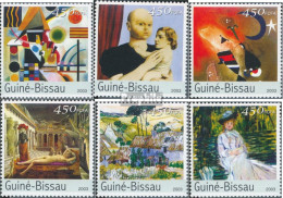 Guinea-Bissau 2676-2681 (kompl. Ausgabe) Postfrisch 2003 Gemälde (Museum Of Tate) - Guinée-Bissau