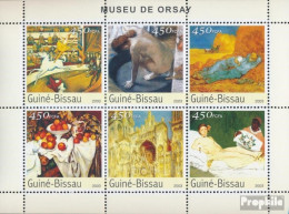 Guinea-Bissau 2664-2669 Kleinbogen (kompl. Ausgabe) Postfrisch 2003 Gemälde (Museum Von Orsay) - Guinée-Bissau