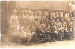 Militaria : Militaire : Carte Photo : Groupe De Soldats En Pose : Régiment à Identifier - Régiments