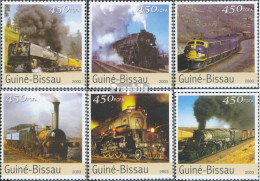 Guinea-Bissau 2644-2649 (kompl. Ausgabe) Postfrisch 2003 Züge - Guinée-Bissau