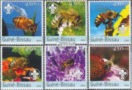 Guinea-Bissau 2636-2641 (kompl. Ausgabe) Postfrisch 2003 Bienen Und Pfadfinderlogo - Guinée-Bissau