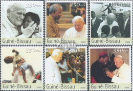 Guinea-Bissau 2614-2619 (kompl. Ausgabe) Postfrisch 2003 Papstreisen In Afrika - Guinée-Bissau