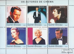 Guinea-Bissau 2608-2613 Kleinbogen (kompl. Ausgabe) Postfrisch 2003 Kino - Schauspieler - Guinée-Bissau
