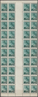 092/ Pof. 23, Vertical Strip With Interarchs, Print Plate 1+2 - Unused Stamps