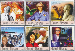 Guinea-Bissau 2427-2432 (kompl. Ausgabe) Postfrisch 2003 Prominente - Guinée-Bissau