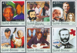 Guinea-Bissau 2421-2426 (kompl. Ausgabe) Postfrisch 2003 Prominente - Guinée-Bissau