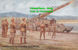 R428922 Siege Gun On Railway Mounting. A. M. Davis. No. 3. War Bond Campaign Pos - Monde