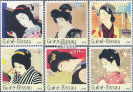 Guinea-Bissau 2401-2406 (kompl. Ausgabe) Postfrisch 2003 Japanische Kunst - Guinée-Bissau