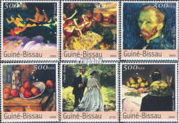 Guinea-Bissau 2321-2326 (kompl. Ausgabe) Postfrisch 2003 Impressionisten - Guinée-Bissau