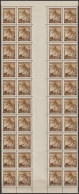 095/ Pof. 25, Vertical Strip With Interarchs, Print Plate 1+2 - Unused Stamps