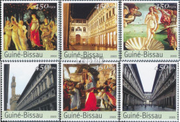 Guinea-Bissau 2285-2290 (kompl. Ausgabe) Postfrisch 2003 Uffizien Florenz - Guinée-Bissau