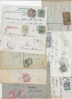 Timbres TAXE Type Banderole Ensemble De 45 Lettres Ou Cartes à étudier - 1859-1959 Storia Postale