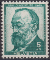 1940 Schweiz / Pro Juventute ** Zum:CH J93, Mi:CH 373, Yt:CH 354, Gottfried Keller - Unused Stamps