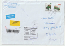 7743 2022 Lettre Cover HONGRIE MAGYARORSZAG Recommandé Registered Code Barre BUDAPEST NPAI RTS RETURN TO SENDER - Cartas & Documentos