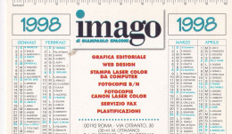 Calendarietto - IMAGO - Roma - Anno 1998 - Small : 1991-00
