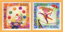 2002, LUXEMBOURG  Europa - Cept  2v Mint - 2002