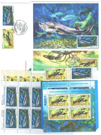 Moldova ,  Europa  2024 Underwater Flora And Fauna,  Fish, Crayfish, 2 V, Shetlets, FDC, Booklet, 2 Maxicards - 2024