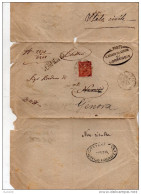 1894 LETTERA CON ANNULLO CORREGGIO + GENOVA - Marcophilie