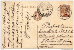 1933   CARTOLINA CON ANNULLO PIETRADEFUSI AVELLINO - Stamped Stationery