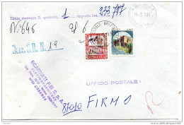 1985 LETTERA CON ANNULLO Casole Bruzio COSENZA + FIRMO - 1981-90: Poststempel