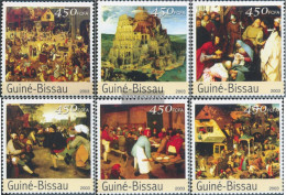 Guinea-Bissau 2537-2542 (complete. Issue) Unmounted Mint / Never Hinged 2003 Paintings Of Bruegel - Guinea-Bissau