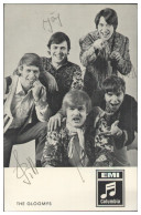 Y28859/ The Gloomys Aus Berlin Beat- Popgruppe Autogramme Autogrammkarte 60er  - Autógrafos