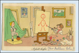W4W97/ Kind Als Kunstmaler Schöne Kinder Künstler AK 1962 - Autres & Non Classés