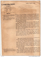 1860 BRESCIA -  FRANCHIGIA POSTALE PER LA CORRISPONDENZA D'UFFICIO DEGLI ISPETTORI DELLA GUARDIA NAZIONALE - Gesetze & Erlasse