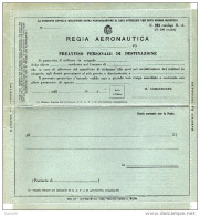 REGIA AERONAUTICA PREAVVISO PERSONALE DI DESTINAZIONE - Documents Historiques