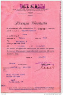 1946 TORINO  LICENZA GRATUITA DI ABBONAMENTO ALLE RADIOAUDIZIONI - Historical Documents