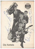 Y28864/ Die Kettels Aus Kassel Beat- Popgruppe Autogramme Autogrammkarte 60er  - Autogramme