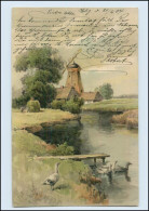 Y314/ Meissner & Buch Litho AK  "Vom Lebenswege" Mühle 1904 - Mailick, Alfred