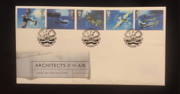 O) 1997 GREAT BRITAIN, WAR PLANES, SQUADRON, ARCHITECTS OF THE AIR, FDC XFO) 1997 GREAT BRITAIN, WAR PLANES, SQUADRON, A - Other & Unclassified