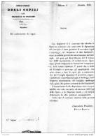 1846  CONSIGLIO GENERALE DEGLI OSPIZI   DI PALERMO - Historical Documents