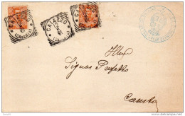 1901  LETTERA  CON ANNULLO CAIAZZO  CASERTA + ECONOMATO DELLA DIOCESI - Marcophilie