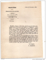 1864 CATANIA  TIFO BOVINO - Historische Dokumente