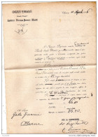 1907 LETTERA INTESTATA CONSORZIO PERMANENTE STRADE VICINALI  CON ANNULLO CHERASCO - Marcophilia