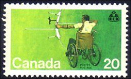 (C06-94b) Canada Archer Achery Bow Arch Arc Handicap MNH ** Neuf SC - Bogenschiessen