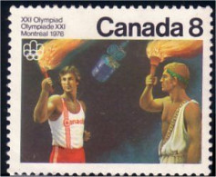 (C06-81b) Canada Olympic Torch MNH ** Neuf SC - Verano 1976: Montréal