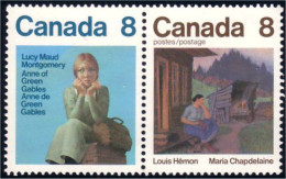 (C06-59a) Canada Lucy Maud Montgomery Maria Chapdelaine Se-tenant MNH ** Neuf SC - Ungebraucht